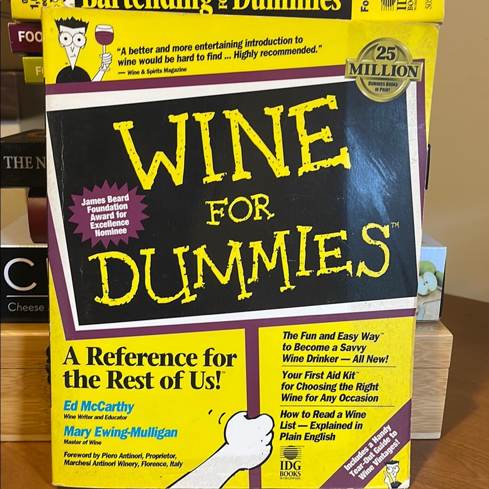 Wine for Dummies Book by Ed McCarthy and Mary Ewing-Mulligan.